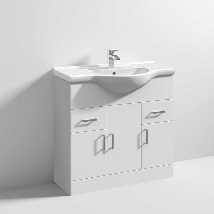 Nuie Mayford Bathroom Vanity Unit with 1 Tap Hole Basin - 850mm Wide -