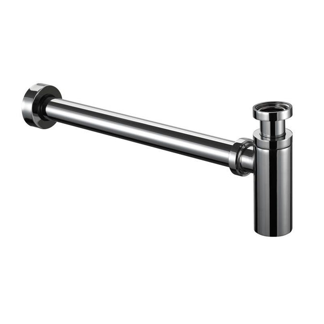 Burlington Modern Chrome Flat Bottom Bottle Trap - W13 - TAP 'N' SHOWER
