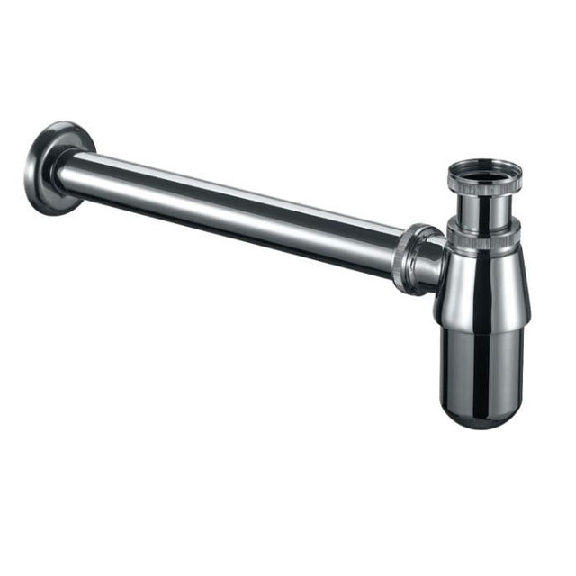 Burlington Traditional Chrome Bottle Trap Round Bottom - W14 - TAP 'N' SHOWER