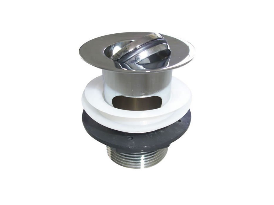 Burlington Slotted Flip Top Basin Waste - Chrome - W18 - TAP 'N' SHOWER