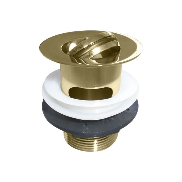 Burlington Slotted Flip Top Basin Waste - Gold - W18GOLD - TAP 'N' SHOWER