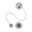 Burlington Chrome Bath Waste Plug & Chain - W3 - TAP 'N' SHOWER