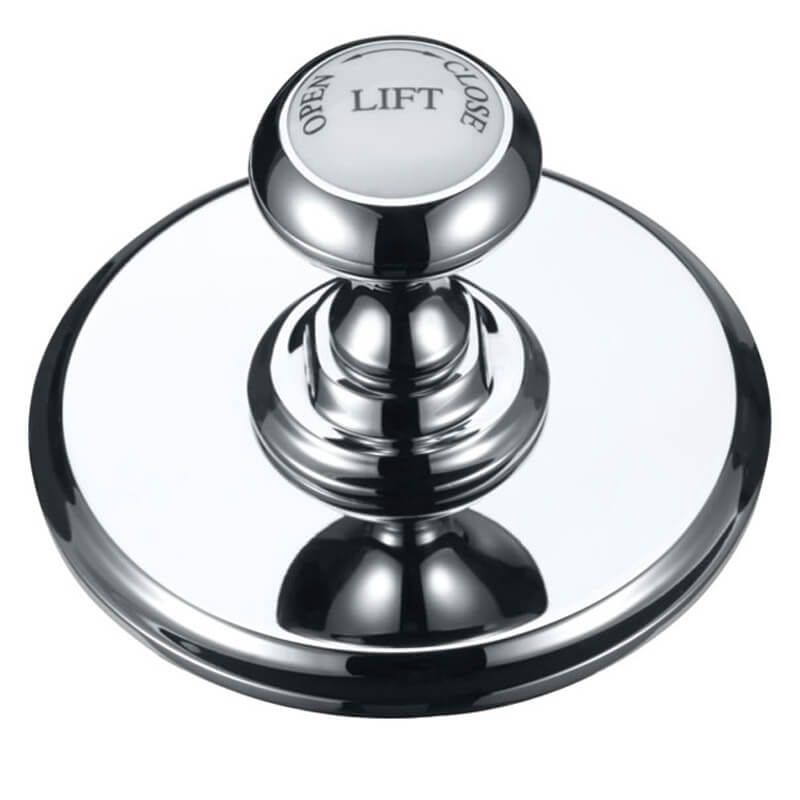 Burlington Chrome Classic Basin Invisible Overflow & Waste - W9 - TAP 'N' SHOWER