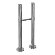 Burlington Chrome Stand Pipes Including Horizontal Support Bar - W7 - TAP 'N' SHOWER