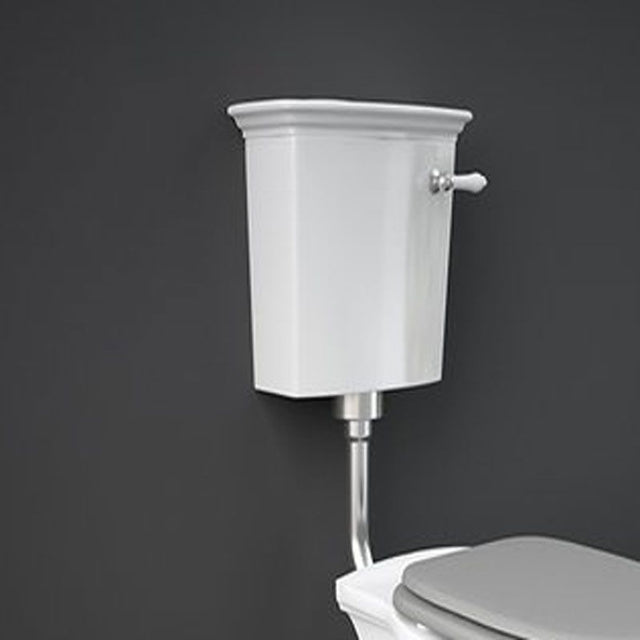 RAK Washington Low Level Cistern with Front Lever & Flush - White - WT23AWHA - TAP 'N' SHOWER
