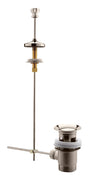 Launde Abbey Traditional Pull Up Basin Waste - Nickel - TAP 'N' SHOWER