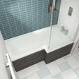Nuie Shower Baths White Contemporary Right Hand Square Bath 1700mm - WBS1785R