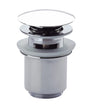 JTP White Plug Click Clack Basin Waste - Chrome - WT709CCSL