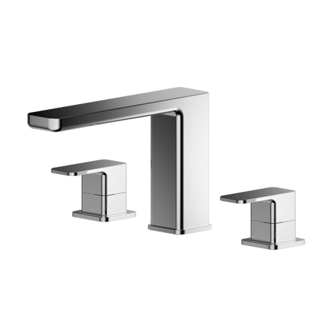Nuie Windon Deck Mounted 3-Hole Bath Filler Tap - Chrome - WIN333