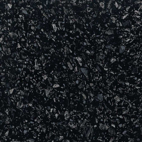 Hudson Reed Black Astral Quarts surface with deep black tone and durable, glossy speckled texture for elegant home décor.