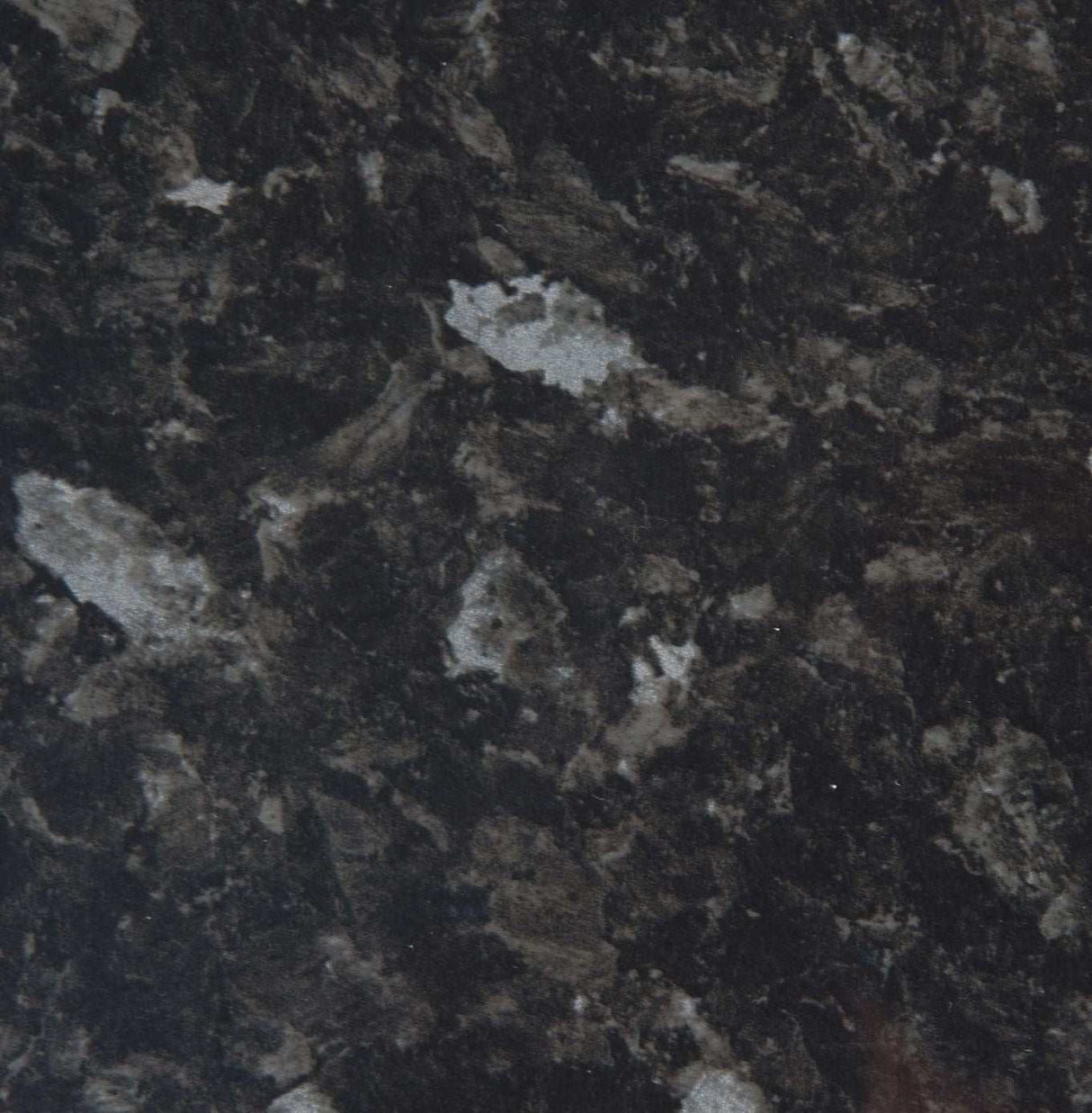 Close-up of Hudson Reed Black Slate Gloss surface showing a durable, high-gloss black and gray stone texture for bathroom interiors