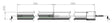 Hudson Reed 3000 Wetroom Screen Ceiling Post - WRSF002