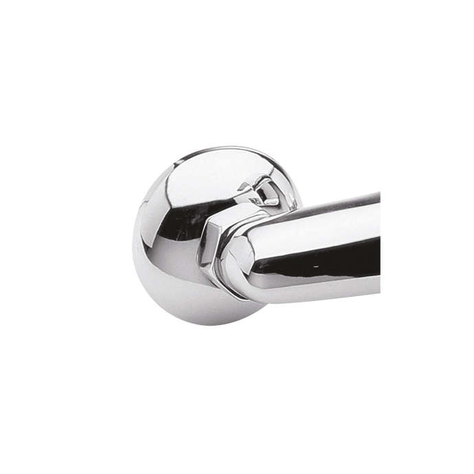 Nuie Chrome Contemporary Pair Of Wall Mounted Couplings - X3130