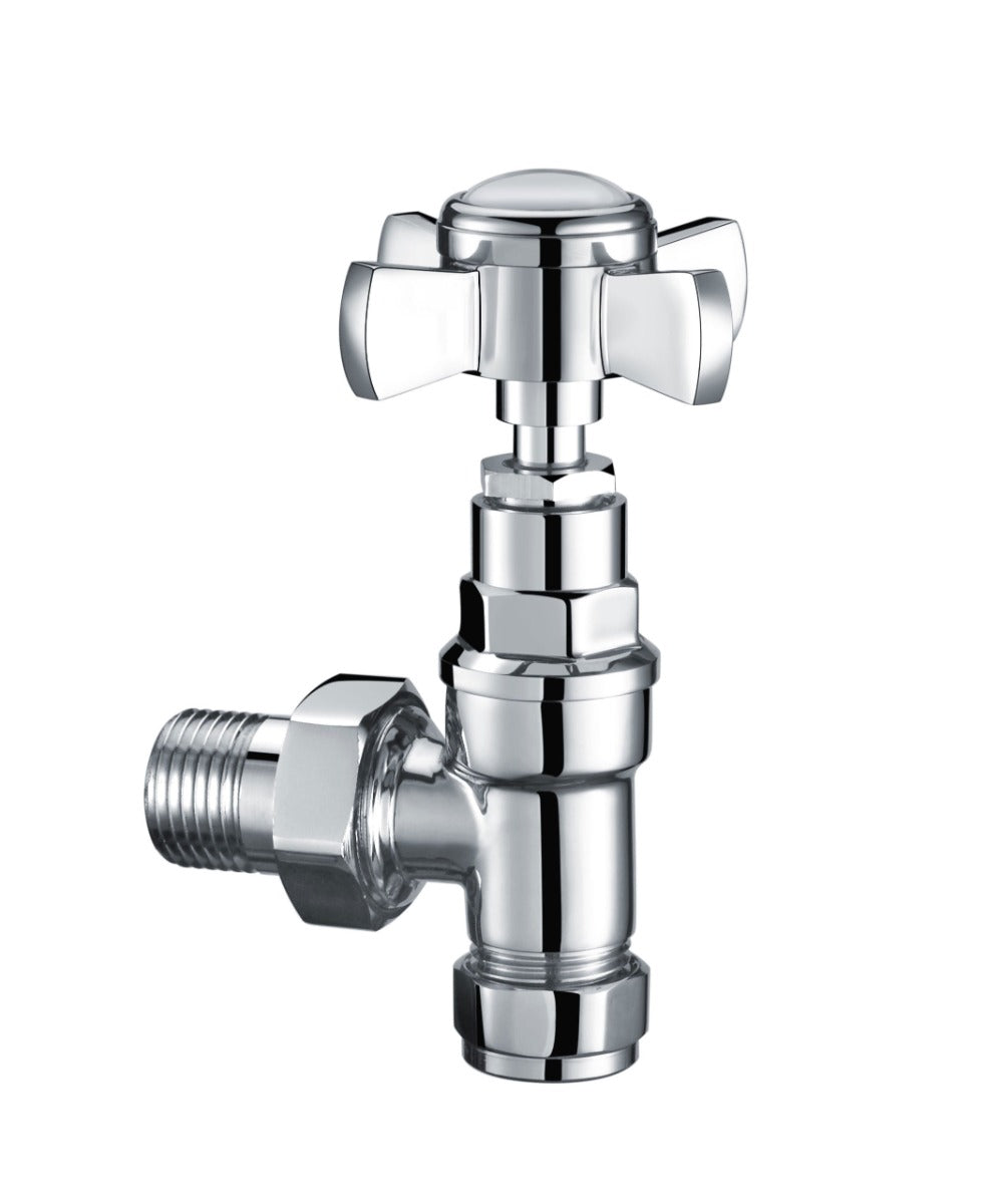 JTP Grosvenor Angled Radiator Valve - Chrome - GRRVACH