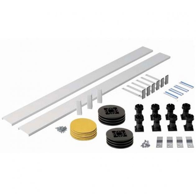 MX Panel Riser Pack (96mm high) For Rectangle/Square and Pentagonal Trays up to 1200mm - White - WDH - TAP 'N' SHOWER