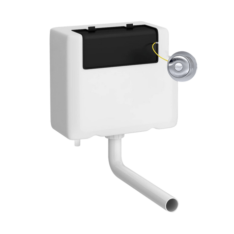 Nuie Universal Access Traditional Chrome Flush Plate Concealed Toilet Cistern - XTY8T01B