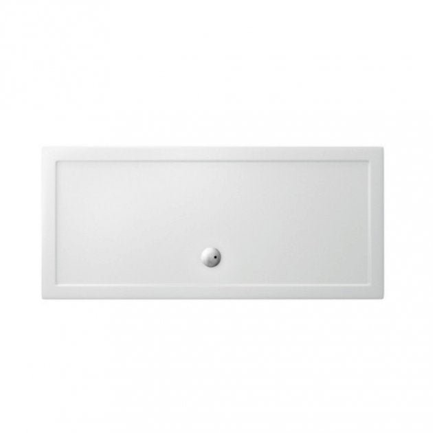 Britton Zamori Rectangular Shower Tray 1800mm x 800mm - White - Z1343 - TAP 'N' SHOWER