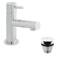 Vado Zoo Cloakroom Basin Mixer Tap in polished chrome with single lever and modern design
