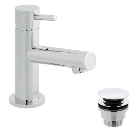 Vado Zoo Cloakroom Basin Mixer Tap in polished chrome with single lever and modern design