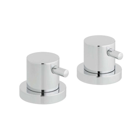 Vado Zoo Deck Mounted Valves pair in chrome finish for modern shower systems