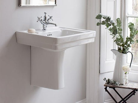 Burlington Semi Pedestal Basins - TAP 'N' SHOWER
