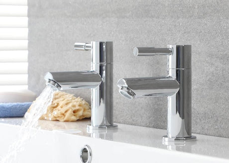 Frontline Basin Pillar Taps - TAP 'N' SHOWER