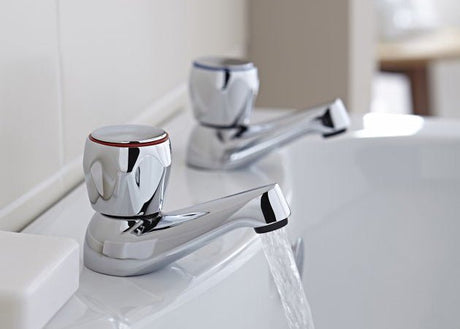Kartell Basin Pillar Taps - TAP 'N' SHOWER