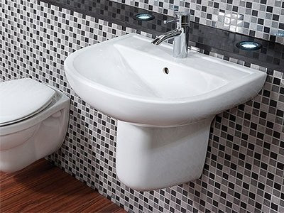 Semi Pedestal Basins - TAP 'N' SHOWER