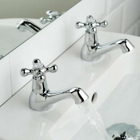 Vado Basin Pillar Taps - TAP 'N' SHOWER