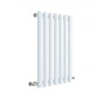 Hudson Reed Revive Modern Single Designer Horizontal Radiator 600mm High x 412mm Wide - High Gloss White - HL337