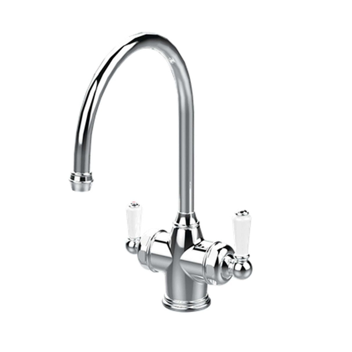 PERRIN & ROWE 1937 POLARIS 3-IN-1 INSTANT HOT SINK MIXER Pewter