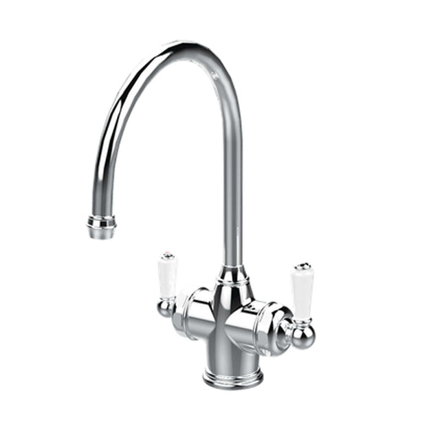 PERRIN & ROWE 1937 POLARIS 3-IN-1 INSTANT HOT SINK MIXER Pewter