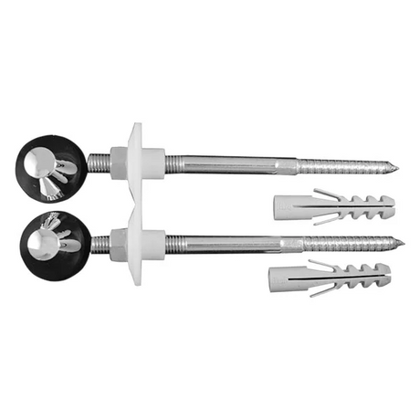 Duravit Fixing kit for Wall Hung Toilet and Bidet Chrome Caps - 0065001000