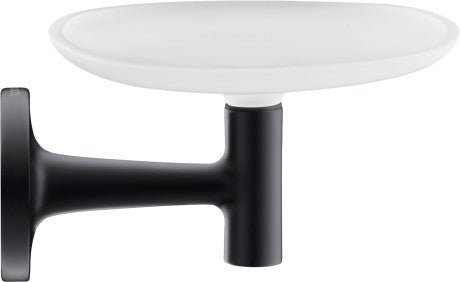 Duravit Starck T Wall Mounted Glass Soap Dish 140 x 119 x 66mm - Matt Black - 0099334600 - TAP 'N' SHOWER