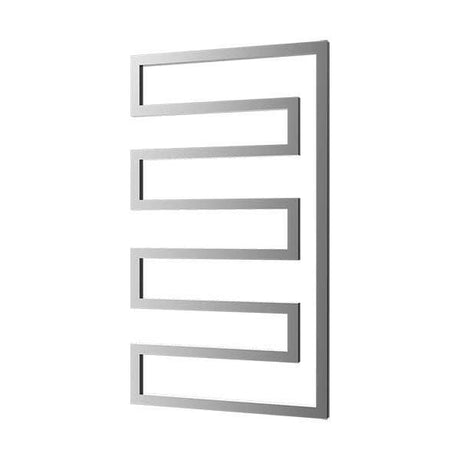 Radox Essence 1010mm x 580mm chrome heated towel rail with modern designer zigzag style