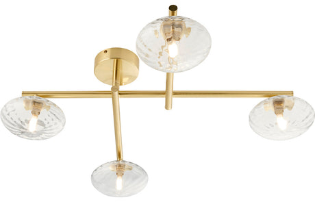 Prystine Bama Ceiling Light - Brushed Brass - PRIS106309
