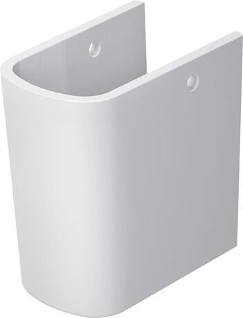 Duravit No.1 Semi Pedestal 175x290x280mm - White High Gloss - 08584500002 - TAP 'N' SHOWER