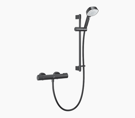 Mira Relate Exposed Mixer Shower - Matt Black - 1.1836.466