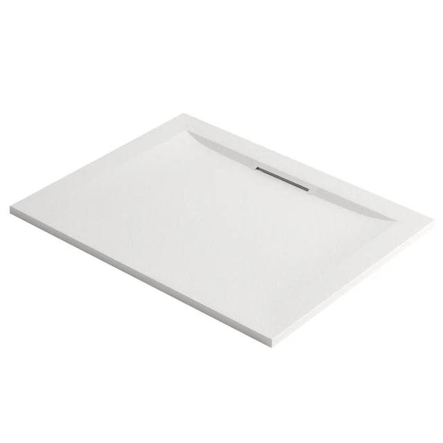 Mira Flight Level Stone Resin Non - Slip Rectangular Shower Tray with Waste 1200 x 800mm - White - 1.1898.106.AS - TAP 'N' SHOWER
