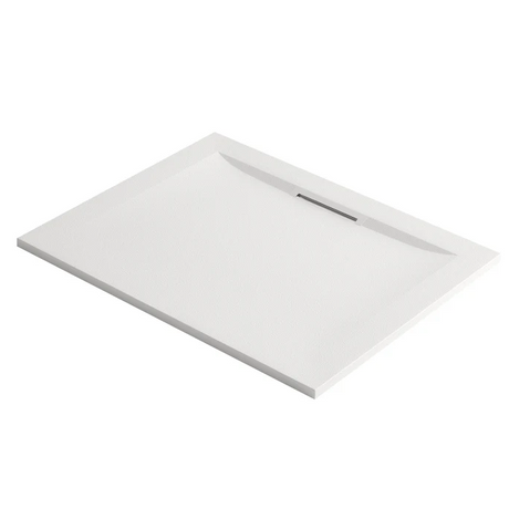 Mira Flight Level Stone Resin Rectangle Shower Tray with Waste 1200 x 800mm - White - 1.1898.106.WH