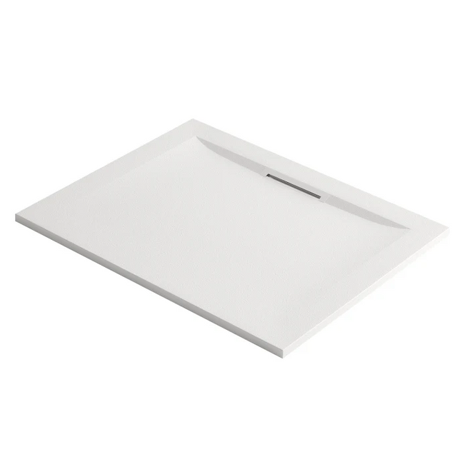Mira Flight Level Stone Resin Rectangle Shower Tray with Waste 1200 x 800mm - White - 1.1898.106.WH