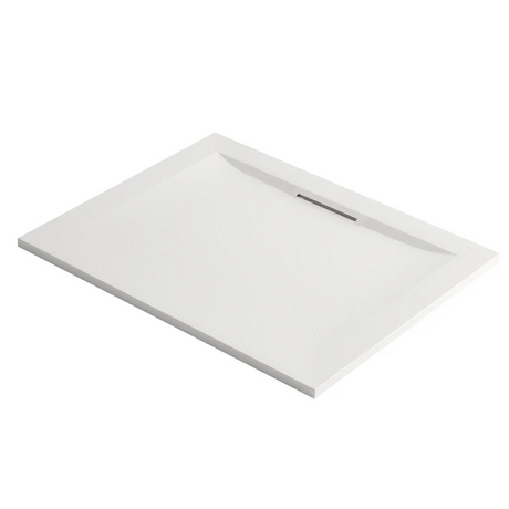Mira Flight Level Stone Resin Non-Slip Rectangular Shower Tray with Waste 1200 x 900mm - White - 1.1898.110.WH