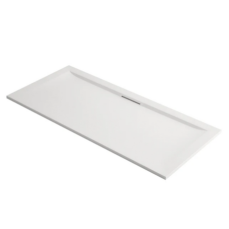 Mira Flight Level Stone Resin Rectangle Shower Tray With Waste 1800 X 800mm - White - 1.1898.152.WH