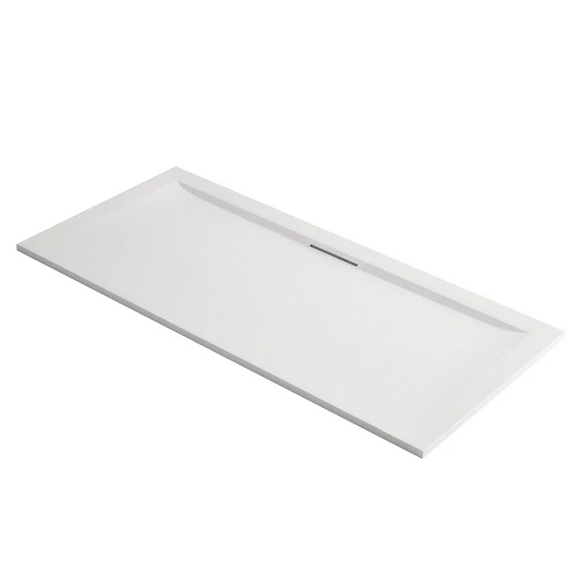 Mira Flight Level Stone Resin Rectangle Shower Tray With Waste 1800 X 800mm - White - 1.1898.152.WH