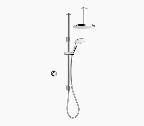 Mira Mode Dual Shower Ceiling Fed High Pressure Combi Boiler - Chrome - 1.1980.007