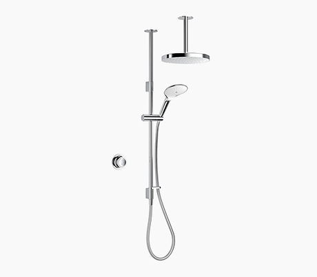 Mira Mode Dual Shower Ceiling Fed High Pressure Combi Boiler - Chrome - 1.1980.007