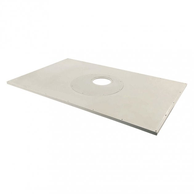 Impey Aqua-Dec EasyFit Rectangular Wet Room Former - 1500mm x 1200 with Horizontal Outlet Waste - Grey - ADE1512GRY