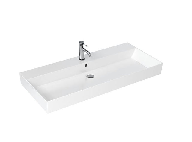 Britton Shoreditch Frame One Tap Hole Basin 1000mm - White Gloss - SHR.019+