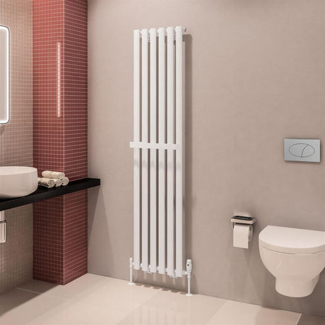 Eastbrook Tunstall Vertical Towel Hanger 420mm - Matt White - 101.0032 - TAP 'N' SHOWER