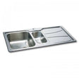 CARRON PHOENIX ZETA 150 stainless steel 1.5 bowl kitchen sink with polished finish